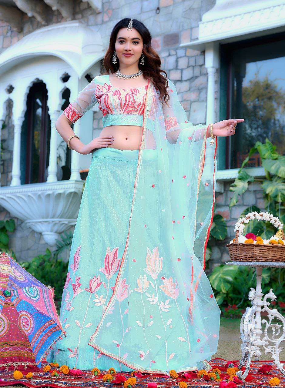 Women's Tussar Silk Patola Printed Lehenga Set with Dupatta ? Stitched with Can Can Flair - Image 14